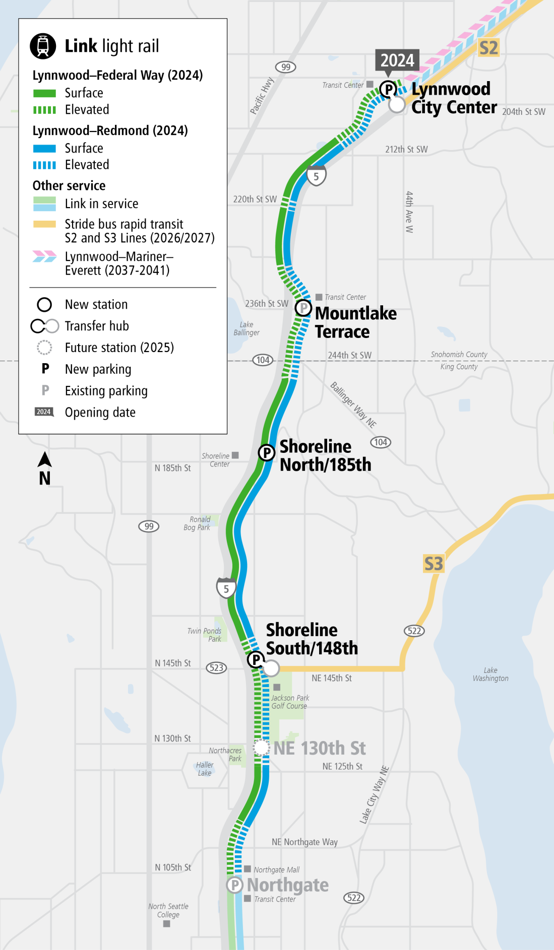Project map. Courtesy of Sound Transit.